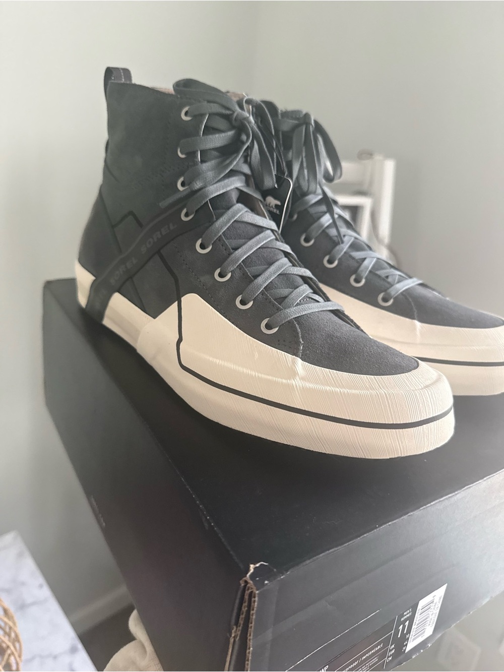 Sorel Leather Sneakers NWT- High-Top Grit Sneaker Boot - Picture 6 of 16